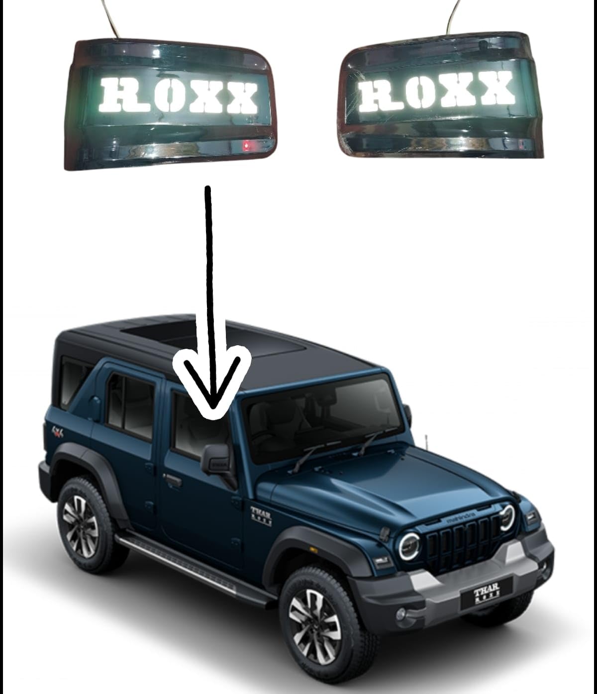 THAR ROXX MIRROR COVERWITH LED