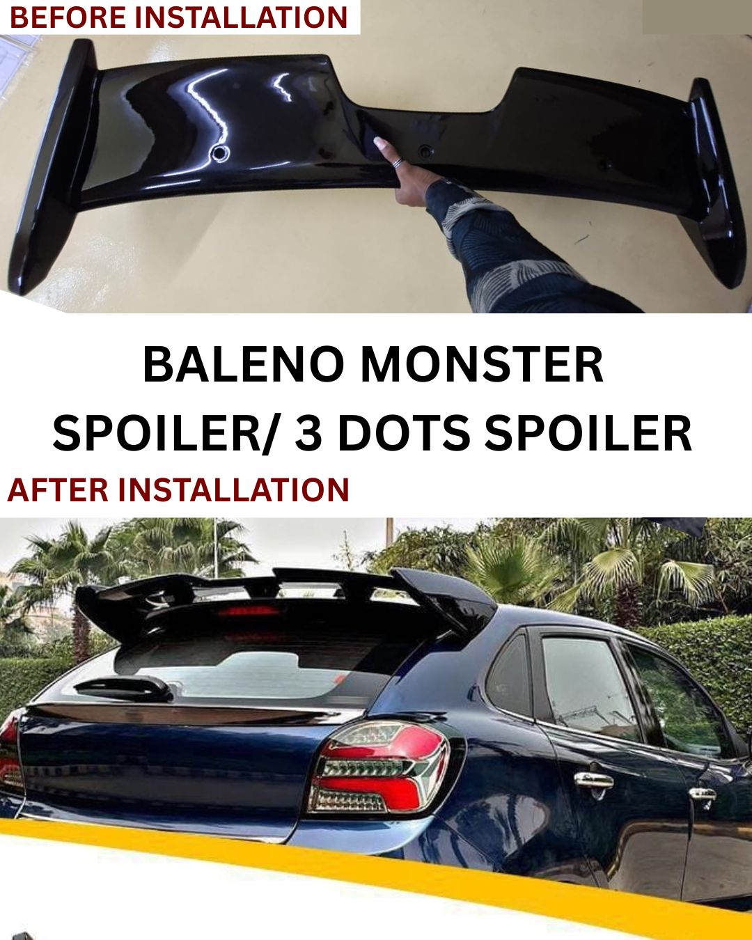 BALENO MONSTER SPOILER